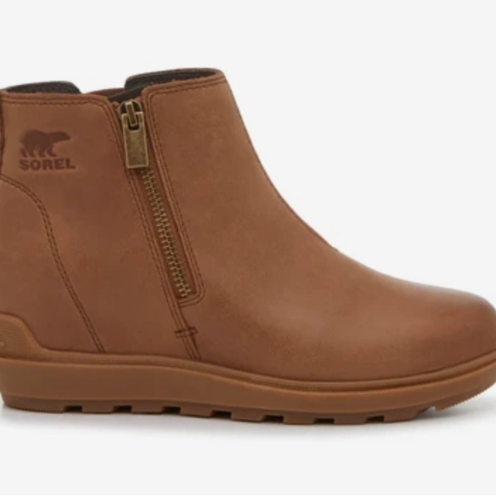 Sorel Suede Wedge Bootie